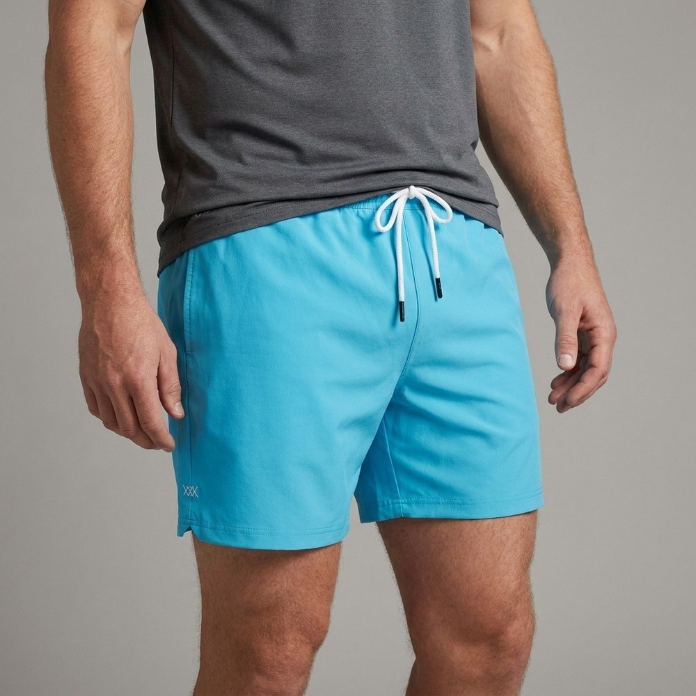Rhone Mens XL Aqua Blue Athleisure Workout ‎ Shorts Activewear